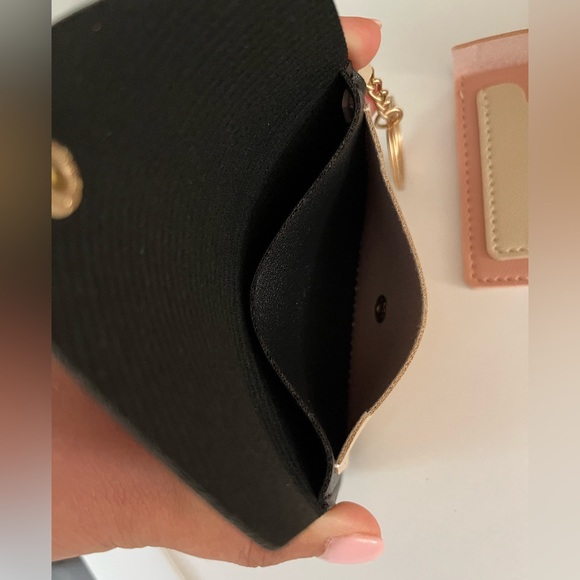 2 Pack! Wallet/Key Pouch Keychain Black & Pink - Picture 9 of 9